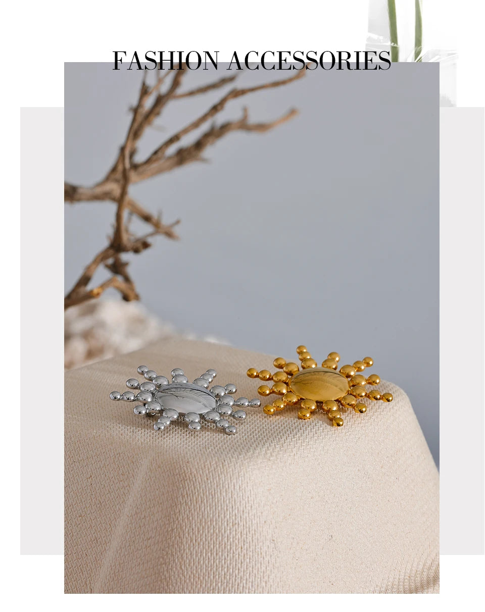 Sun Brooch Pin