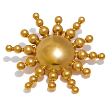Sun Brooch Pin