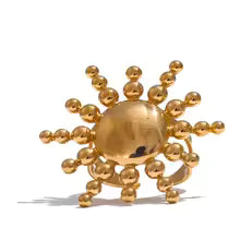 Big Adjustable Gold Ring