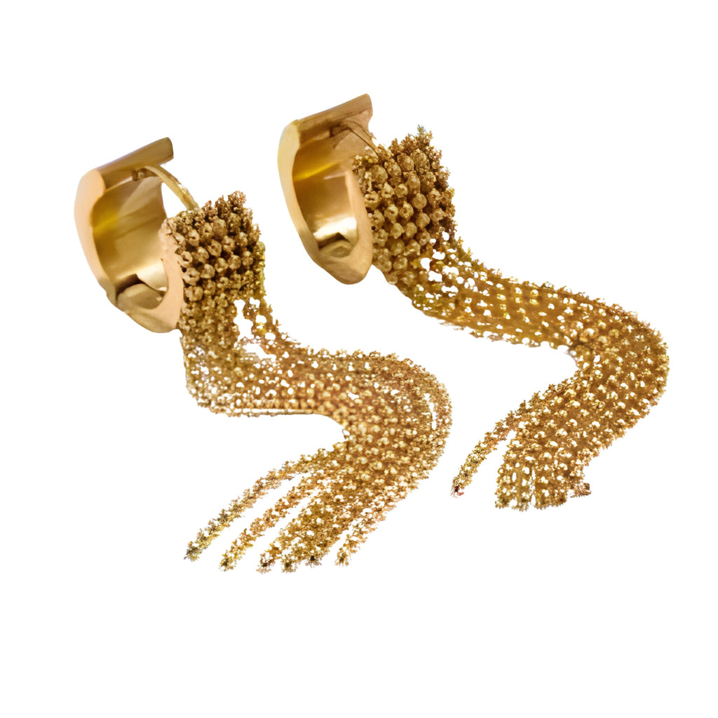 Tassel Chain Drop Earrings
