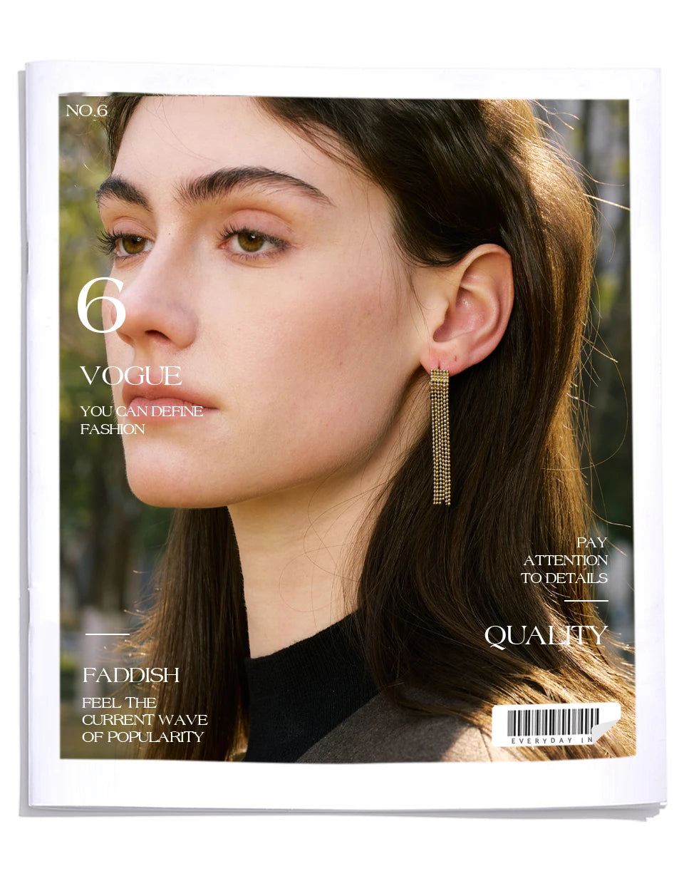 Tassel Chain Drop Earrings