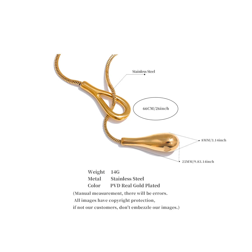 316L Stainless Steel Gold Chain Necklace