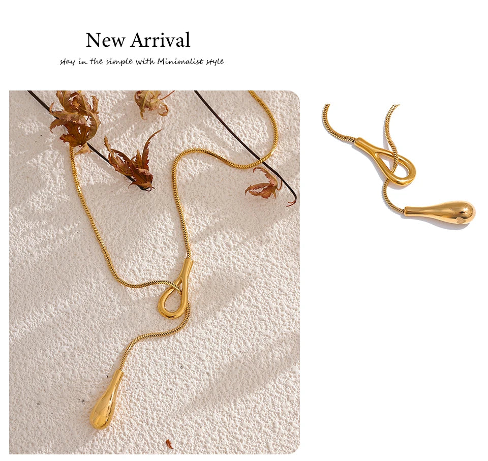 316L Stainless Steel Gold Chain Necklace