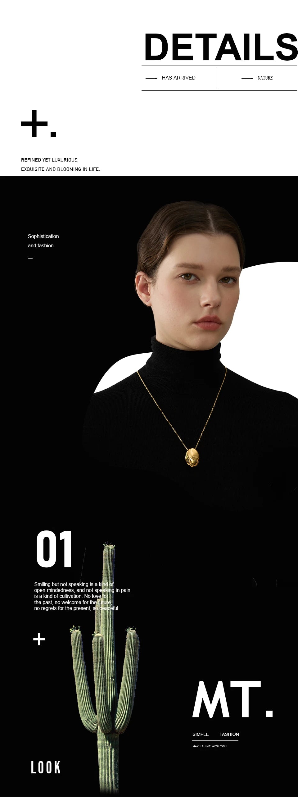 Minimalist 316L Stainless Steel Oval Pendant Necklace