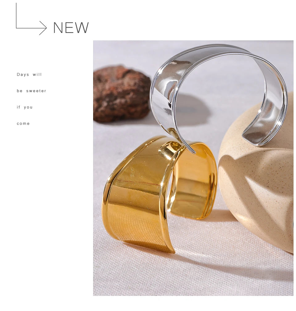 Gold Textured Stainless Steel Ring