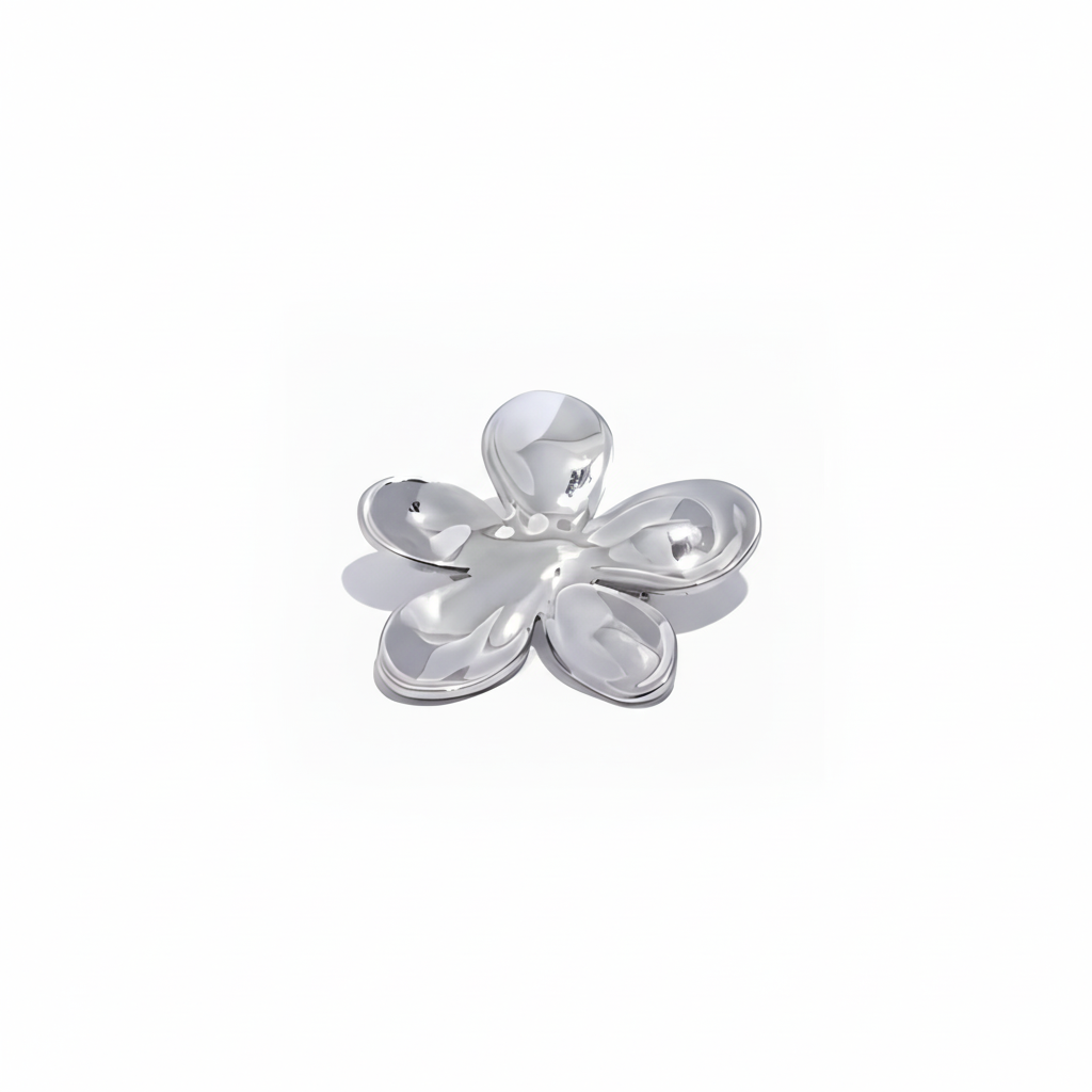 Flower Silver Brooch