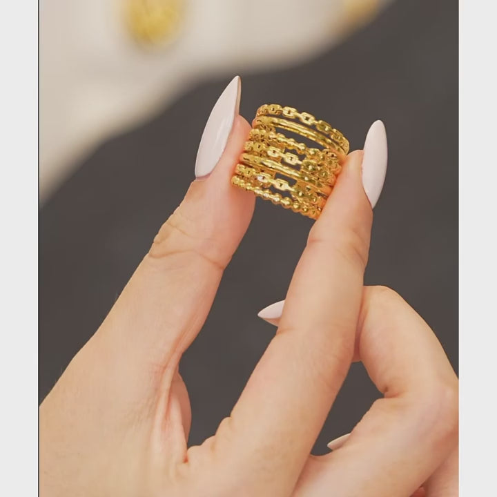 Layered Golden Ring