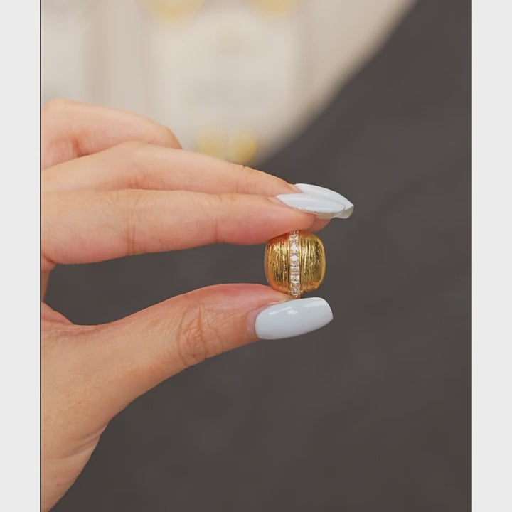 Zirconia Square Stud Earrings