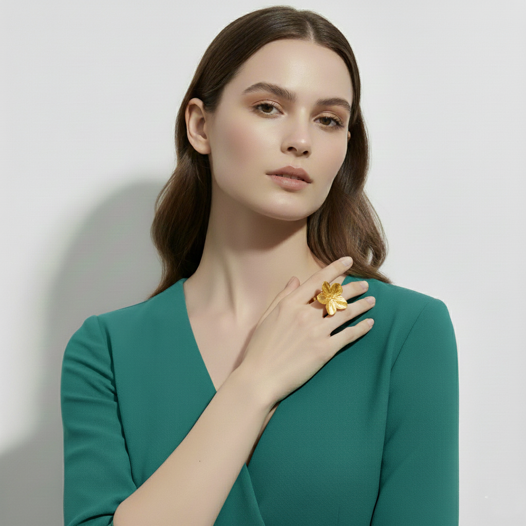 Gold Flower Ring