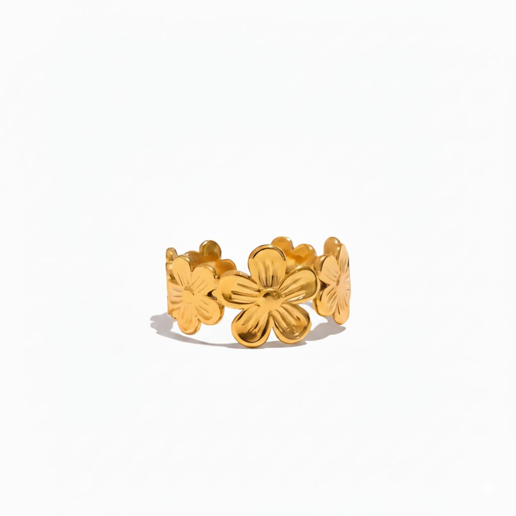 Flower Adjustable Ring